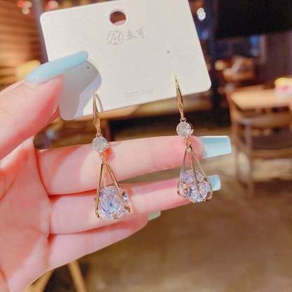Super Flash Rhinestone Earrings-POIULTD