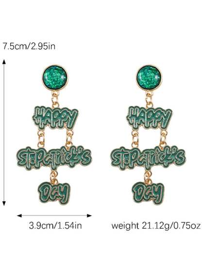 Women's Happy St. Patrick's Day Earrings-POIULTD