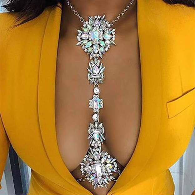 Stylish Diamond Body Chain-POIULTD