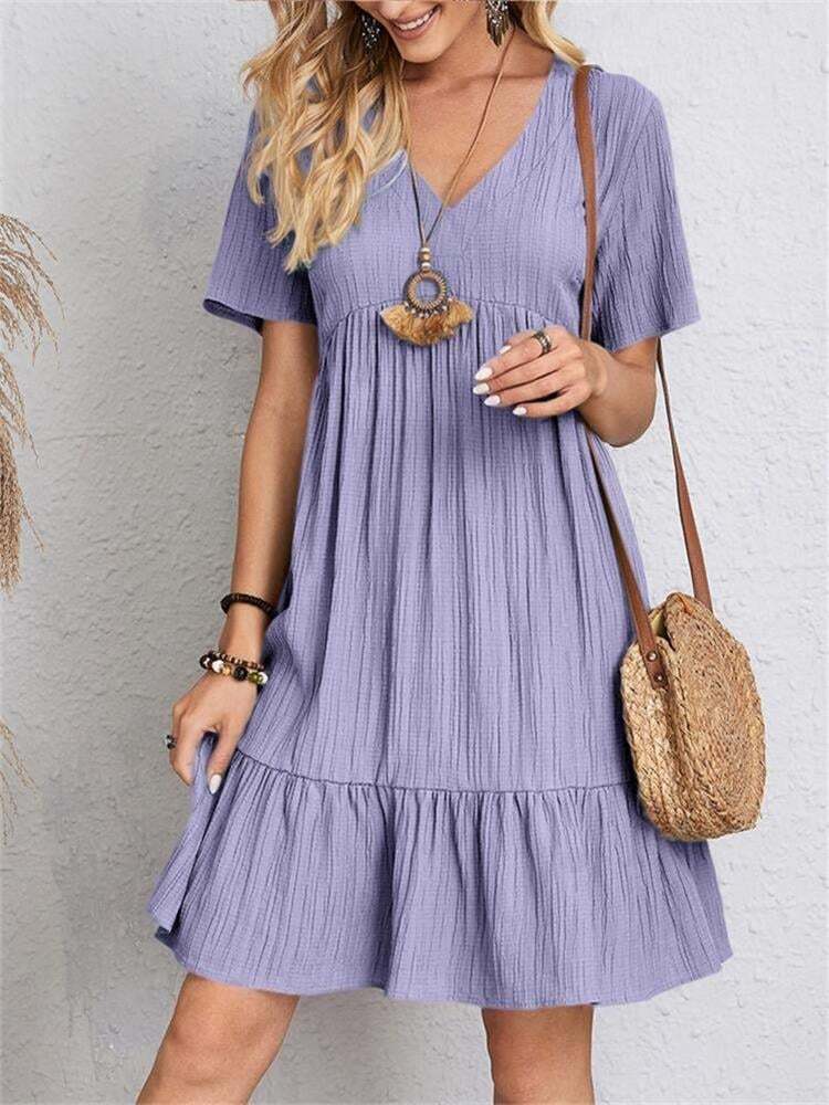 🔥 Retro V-neck women's clothing-POIULTD
