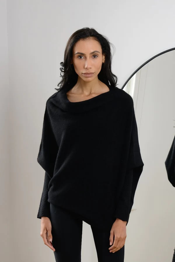 Asymmetric Draped Jumper-POIULTD