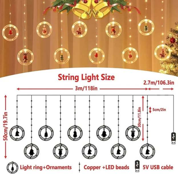 🎅Early Christmas Sale-49% OFF - Christmas Decor Ring Lights-POIULTD