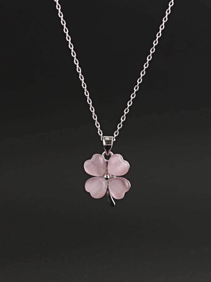 Women St. Patrick's Day Stylish Clover Pendant Necklace-POIULTD