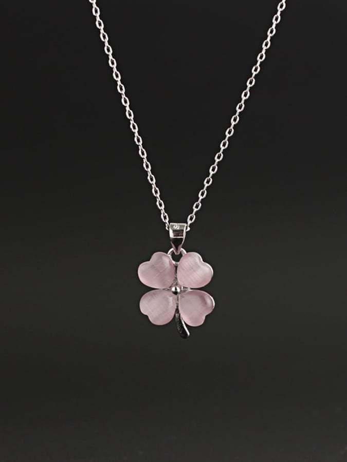 Women St. Patrick's Day Stylish Clover Pendant Necklace-POIULTD