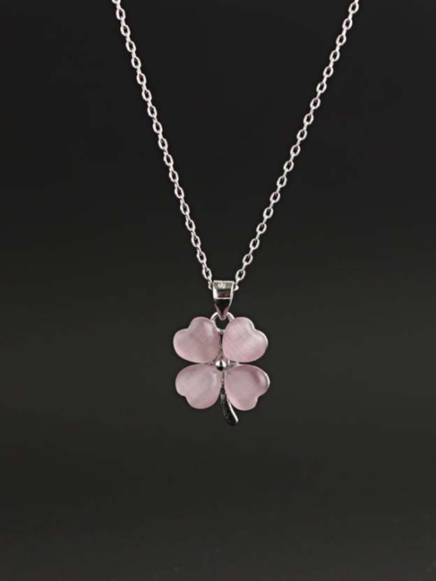 Women St. Patrick's Day Stylish Clover Pendant Necklace-POIULTD