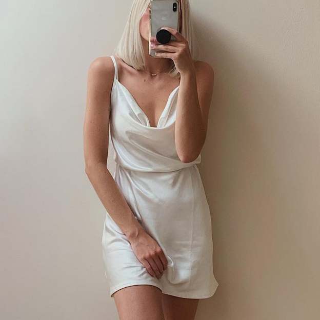 Slip-Strap Satin Waist Mini Dress  🔥Buy One & Get One 47% OFF 🔥-POIULTD