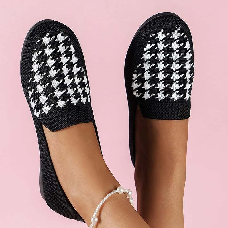 Casual Weave Women's Flat Shoes-POIULTD