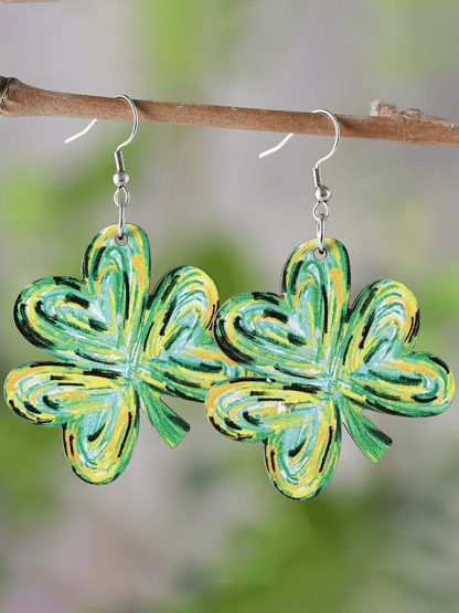 Women Fashionable And Versatile St. Patrick's Day Earrings-POIULTD