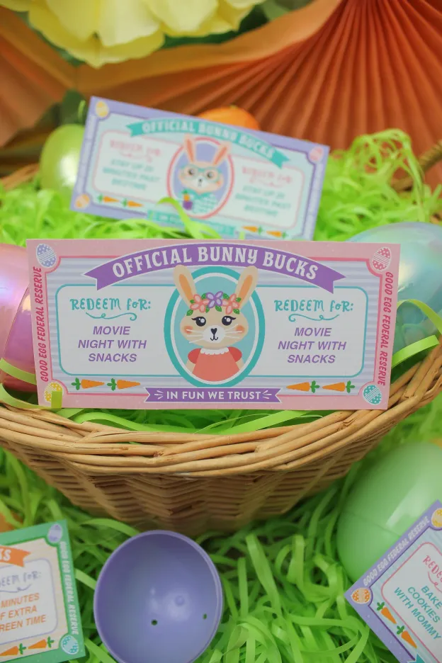 Easter Eggs With Bunny Bucks-POIULTD