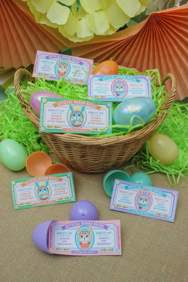 Easter Eggs With Bunny Bucks-POIULTD