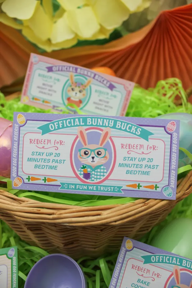 Easter Eggs With Bunny Bucks-POIULTD