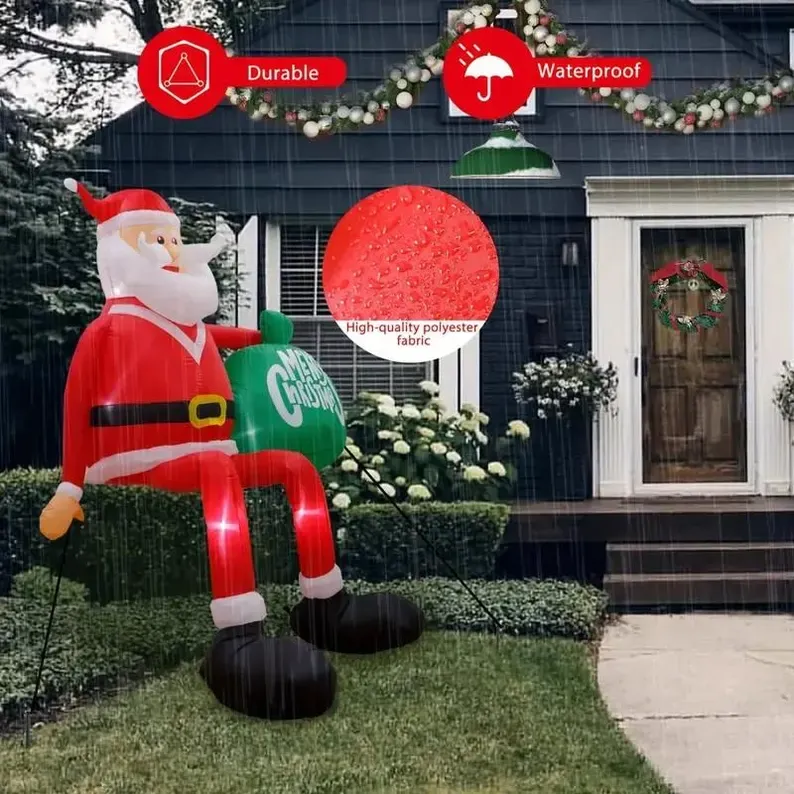 🔥Christmas sale with 59% off💥Santa Claus outdoor inflatable scene decoration