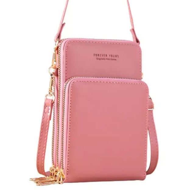 Leather Small Crossbody Bag/Mini Messenger Shoulder Handbag
