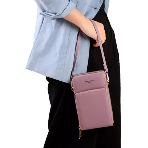 Leather Small Crossbody Bag/Mini Messenger Shoulder Handbag