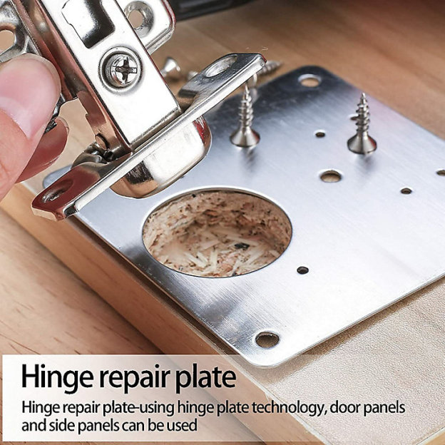 Repair piece for side hinge plate