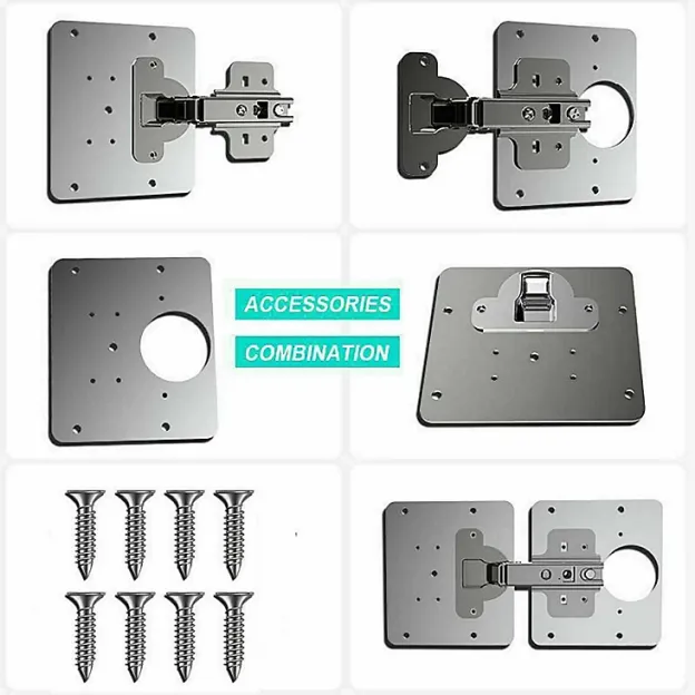 Repair piece for side hinge plate