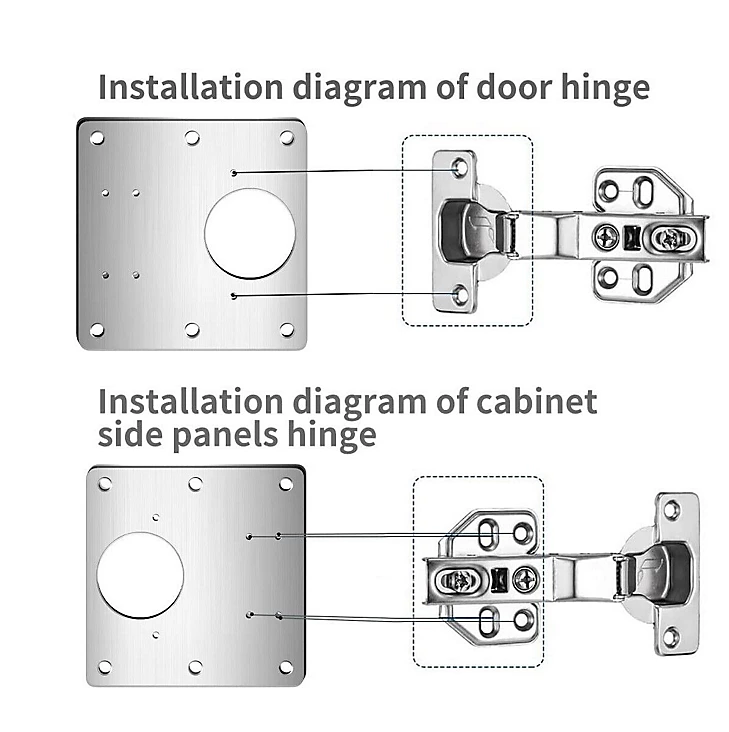 Repair piece for side hinge plate
