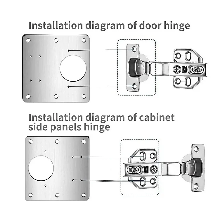 Repair piece for side hinge plate