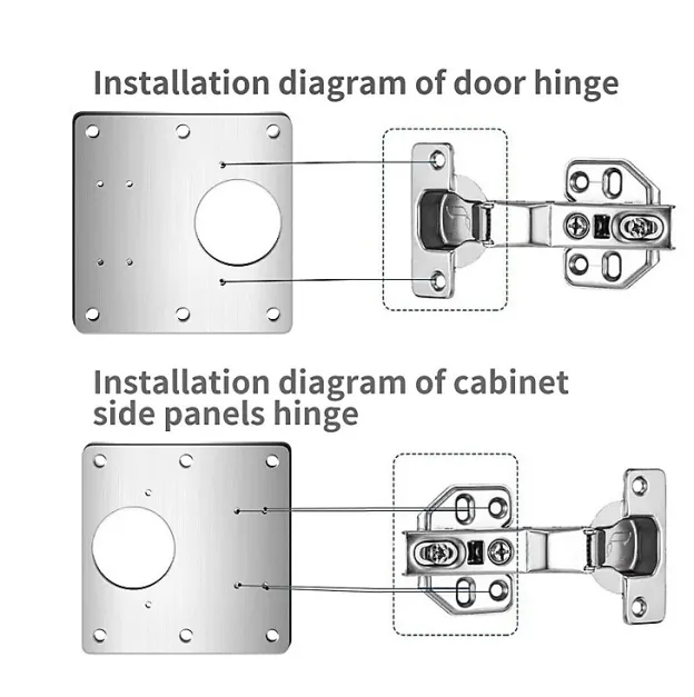 Repair piece for side hinge plate