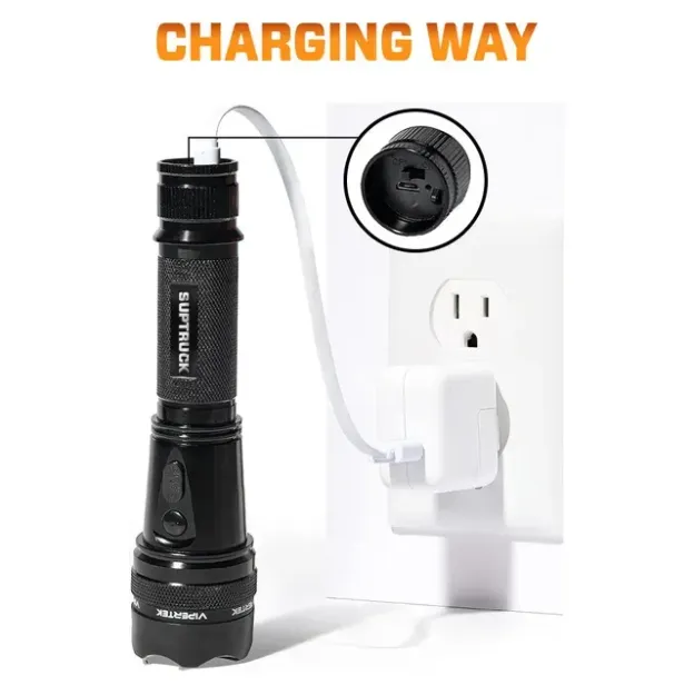 💥 2025 Flash Sale 75% OFF ️🔦 VoltGuard X95 Tactical Stun Flashlight ⚡ Light in Dark, Power in Danger-POIULTD