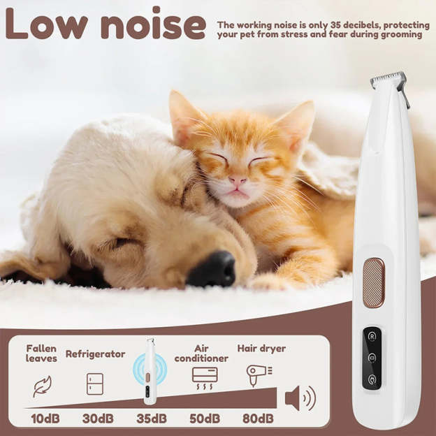 🎁BUY 2 GET FREE SHIPPING 🎁WATERPROOF、RECHARGEABLE PET PAW TRIMMER WITH LED LIGHT-POIULTD