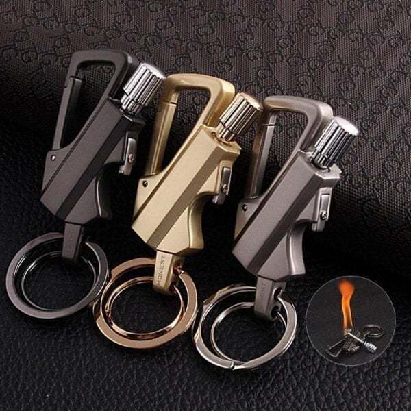🚀 Funny Gadget 🔥 Keychain Flint Fire Starter-POIULTD