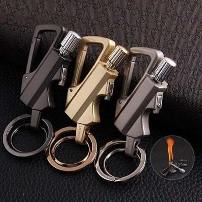🚀 Funny Gadget 🔥 Keychain Flint Fire Starter-POIULTD