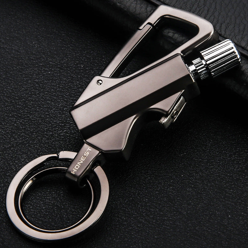 🚀 Funny Gadget 🔥 Keychain Flint Fire Starter-POIULTD
