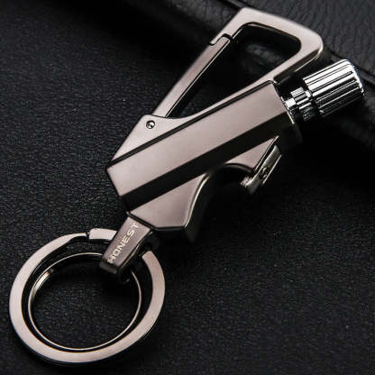 🚀 Funny Gadget 🔥 Keychain Flint Fire Starter-POIULTD