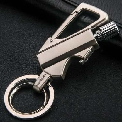 🚀 Funny Gadget 🔥 Keychain Flint Fire Starter-POIULTD