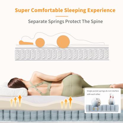 ESHINE 14” LUX Hybrid Mattress-eshinesleep