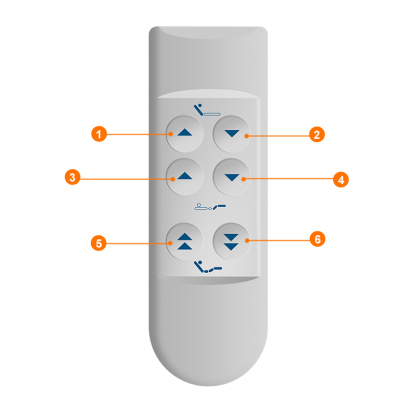Wireless Remote Control for Adjustable Bed Frame