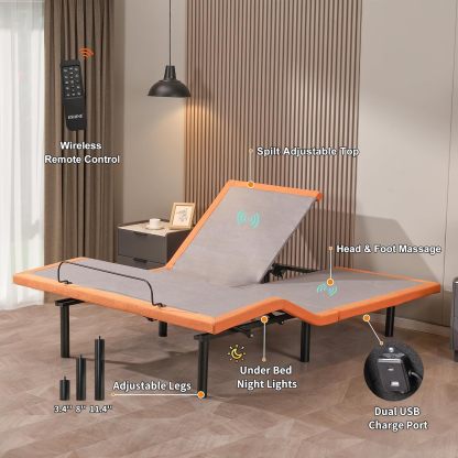 Split Queen Adjustable Bed Bundle 