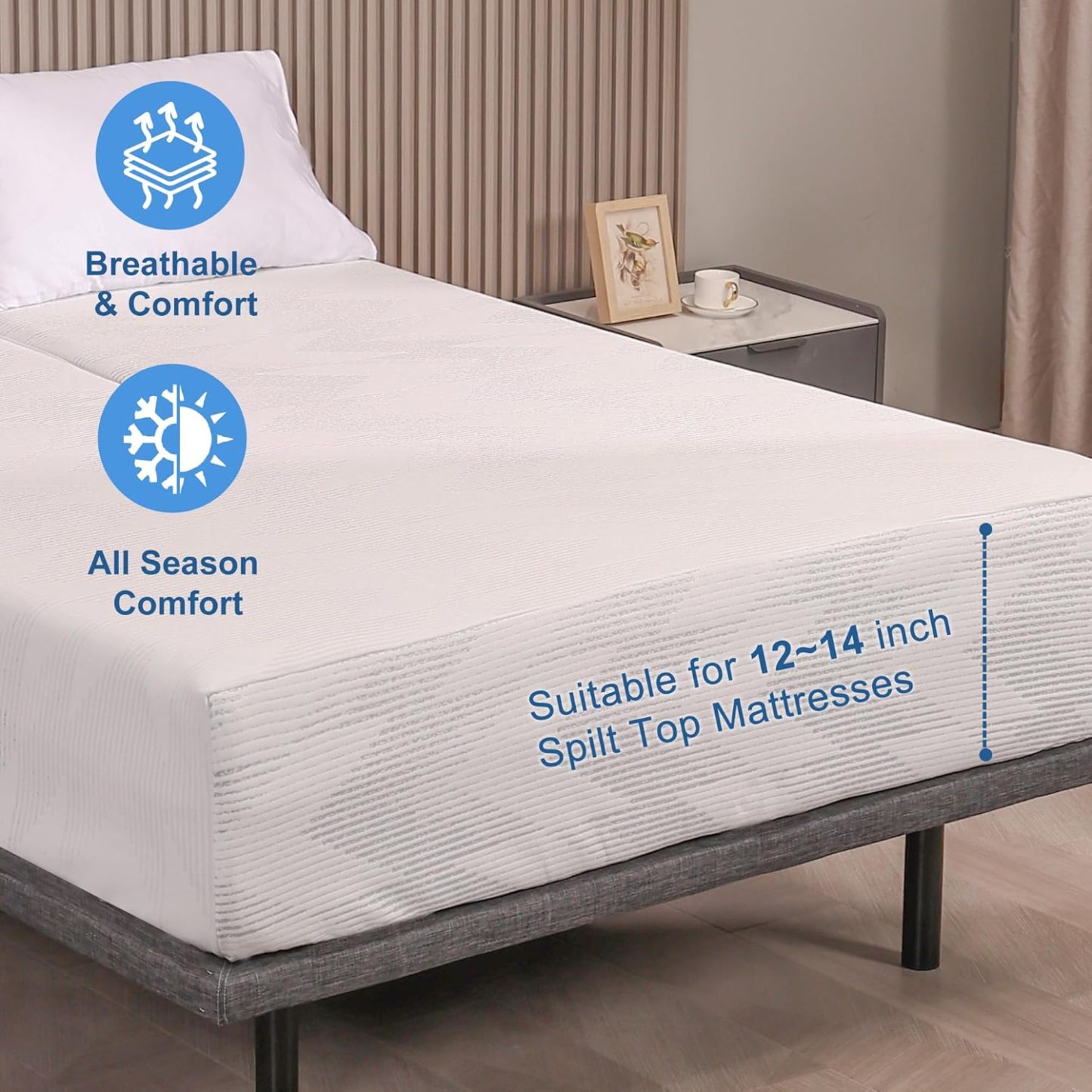Split Queen Mattress Fitted Sheet