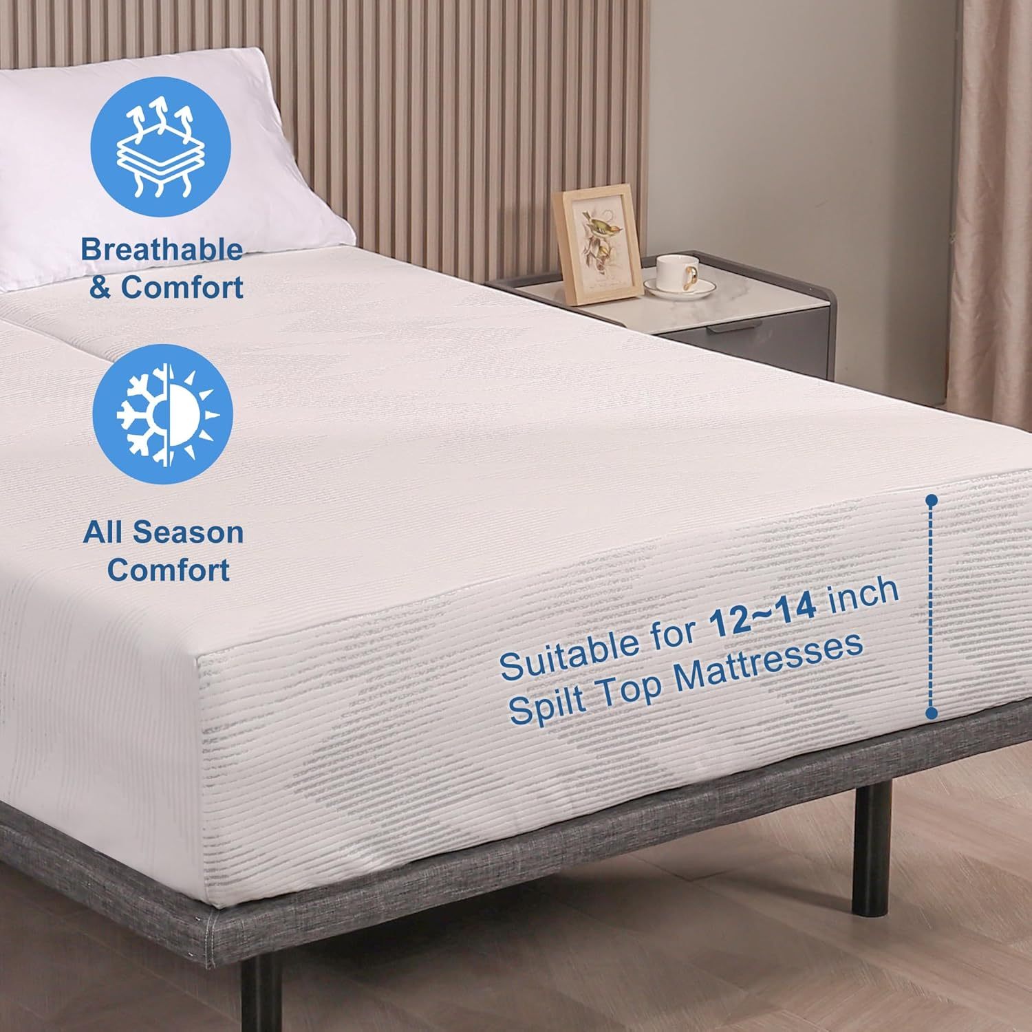 Split Queen Mattress Fitted Sheet