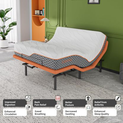 E5000 Adjustable Bed Bundle with 12" Mattress