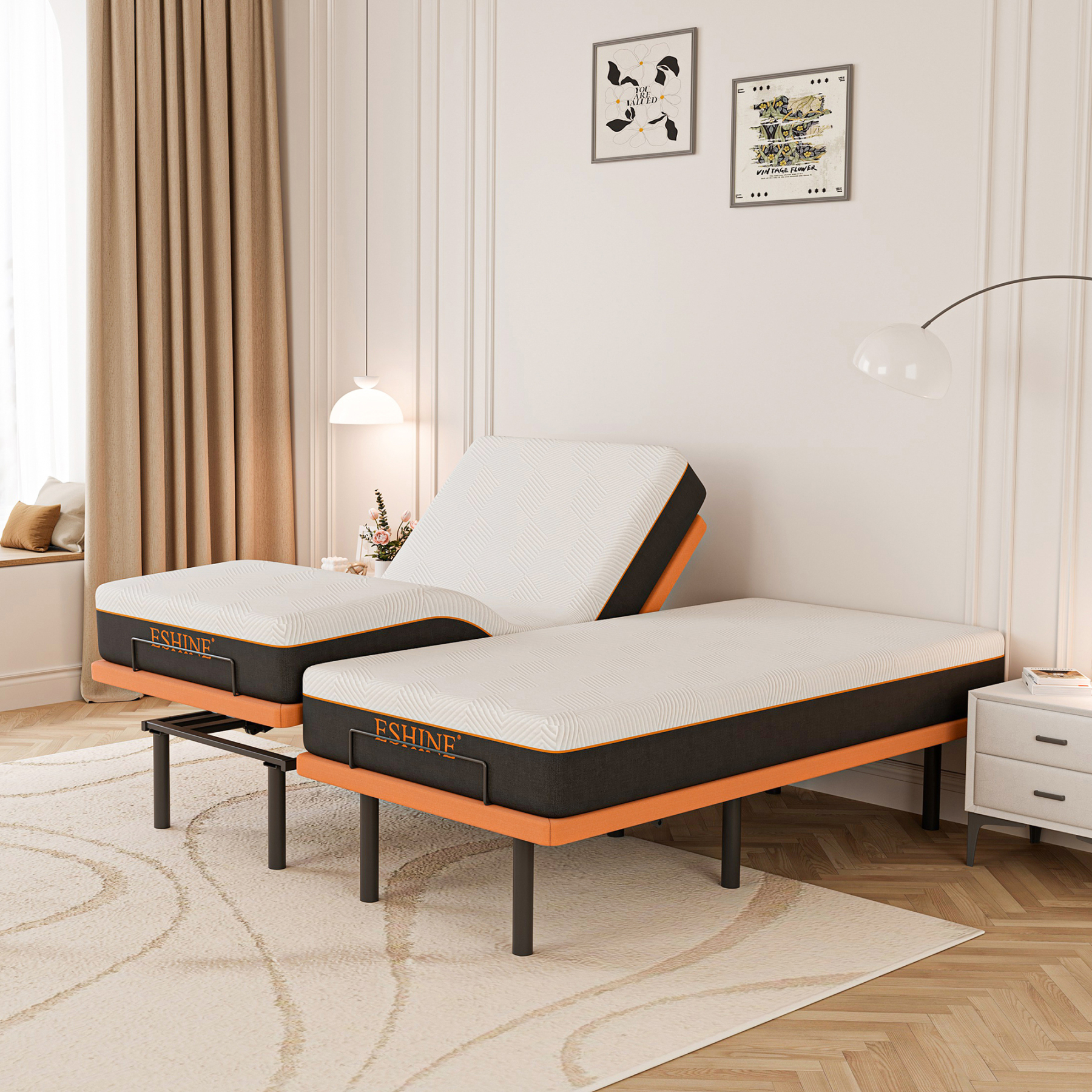 E2000 Adjustable Bed Bundle with 10 " Mattress