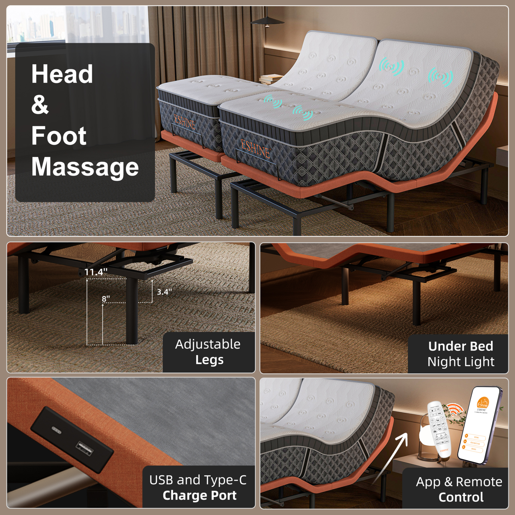 E5000 G Royal Series Hybrid Medium-Firm Bundle