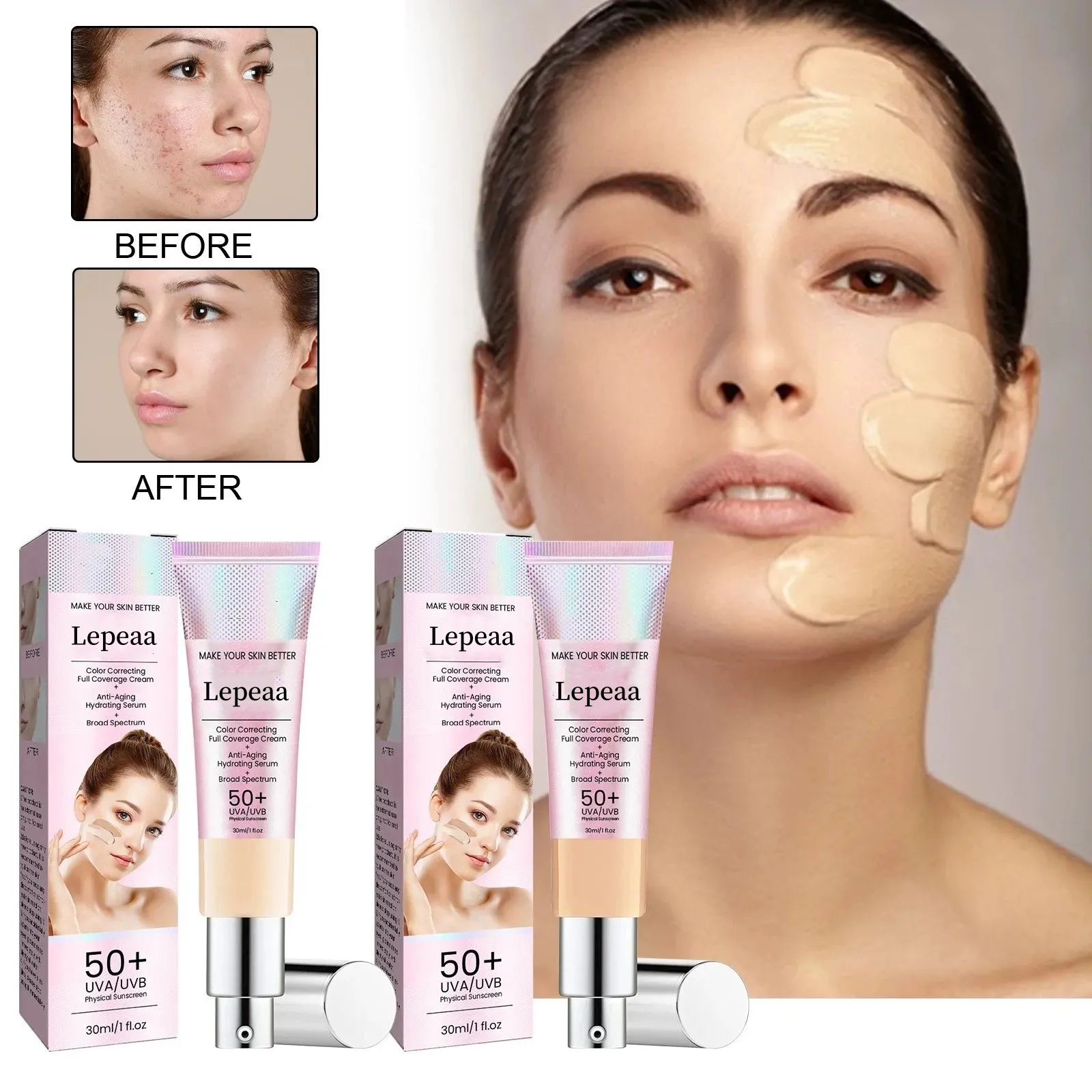 🔥Last Day Discount 49% Off - Lepeaa Cream SPF50 w