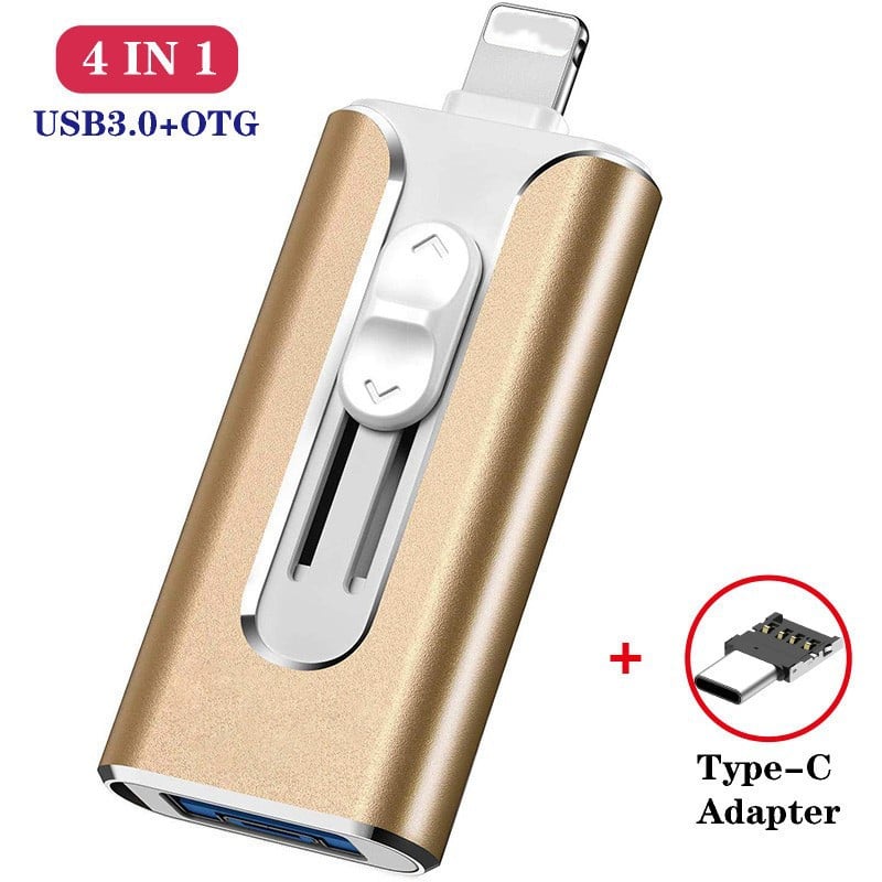 💥Flash Drive Intended for iPhone iPad, Memory Stick Storage for Photos and Videos Backup, Compatible with iPhone iPad Android PC, Plug and Play