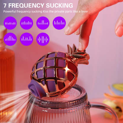 Quusvik- Pineapple Sucking Egg Skipping Licking Clitoris Sexy Toy - Quusvik