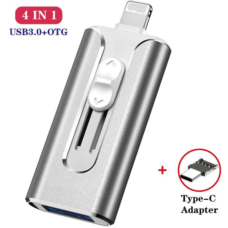 💥Flash Drive Intended for iPhone iPad, Memory Stick Storage for Photos and Videos Backup, Compatible with iPhone iPad Android PC, Plug and Play
