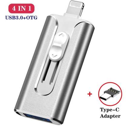 💥Flash Drive Intended for iPhone iPad, Memory Stick Storage for Photos and Videos Backup, Compatible with iPhone iPad Android PC, Plug and Play