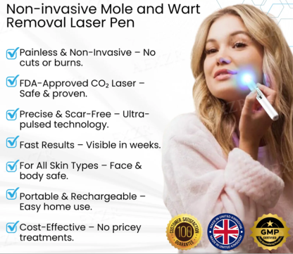 Caquu® Non-Invasive Mole and Wart Removal Laser Pen