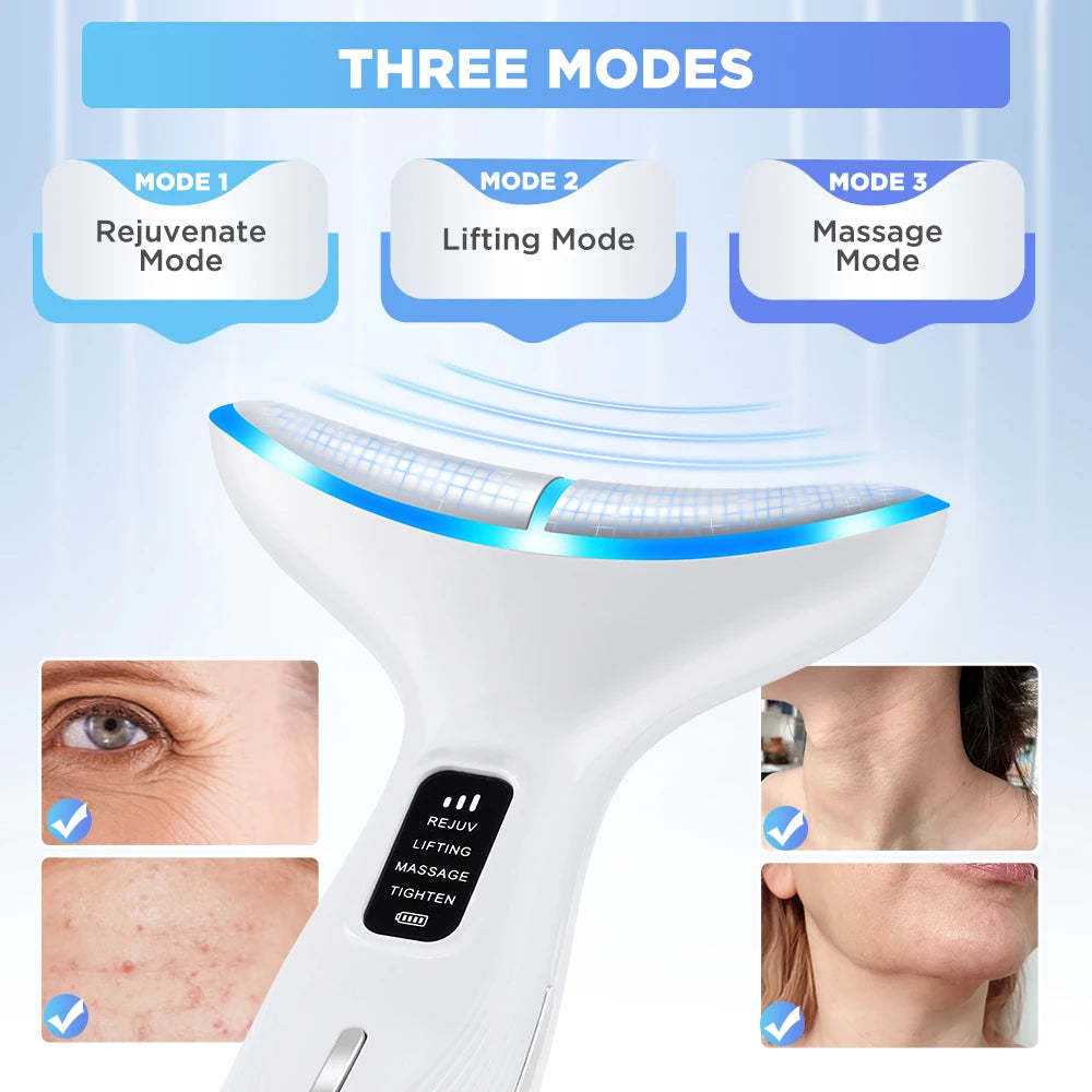 💖 Lepeaa™ 3-in-1 Neck & Face Lifting Wand – Sculpt, Smooth & Glow from Within 🌟