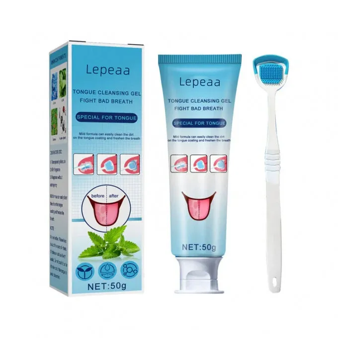 Lepeaa Tongue Cleansing Gel - Fights Bad Breath, Special for Tongue