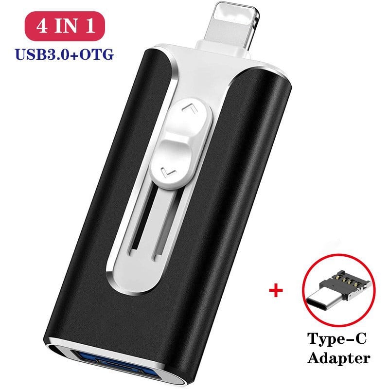 💥Flash Drive Intended for iPhone iPad, Memory Stick Storage for Photos and Videos Backup, Compatible with iPhone iPad Android PC, Plug and Play