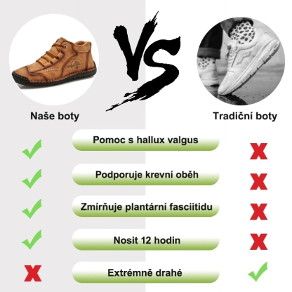 Měkké a pohodlné kožené boty italské výroby (podpora klenby usnadňuje chůzi)