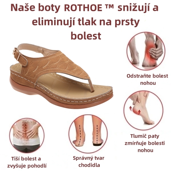 🔥 Časově omezený prodej – ROTHOE™ – Podpora klenby, úleva od bolesti, pohodlné ortopedické sandály