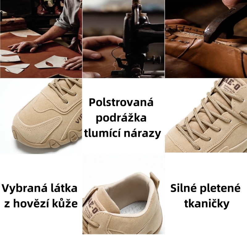 Prodyšné a pohodlné ručně vyráběné neformální boty z pravé kůže - 🔥Ulevte od bolesti nohou a pat